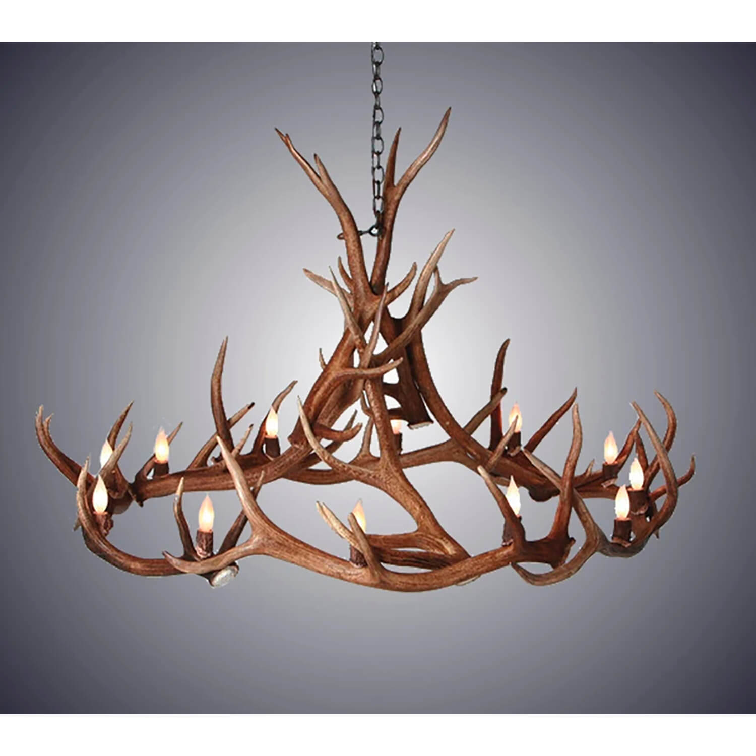 Selway Wilderness Deer Antler Chandelier, 27 W x 18 T, 4 Lights –  TetonLighting™